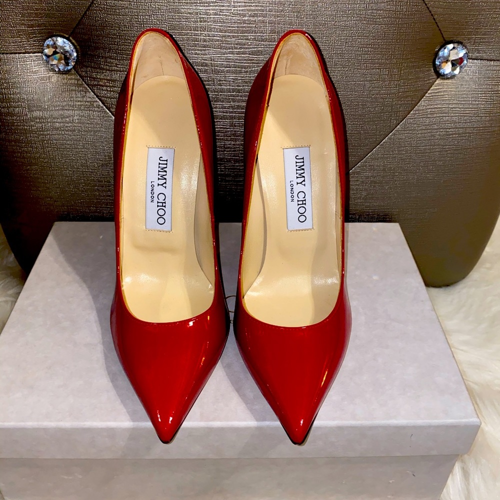 COPY - Jimmy Choo Anouk Red Patent Heels
